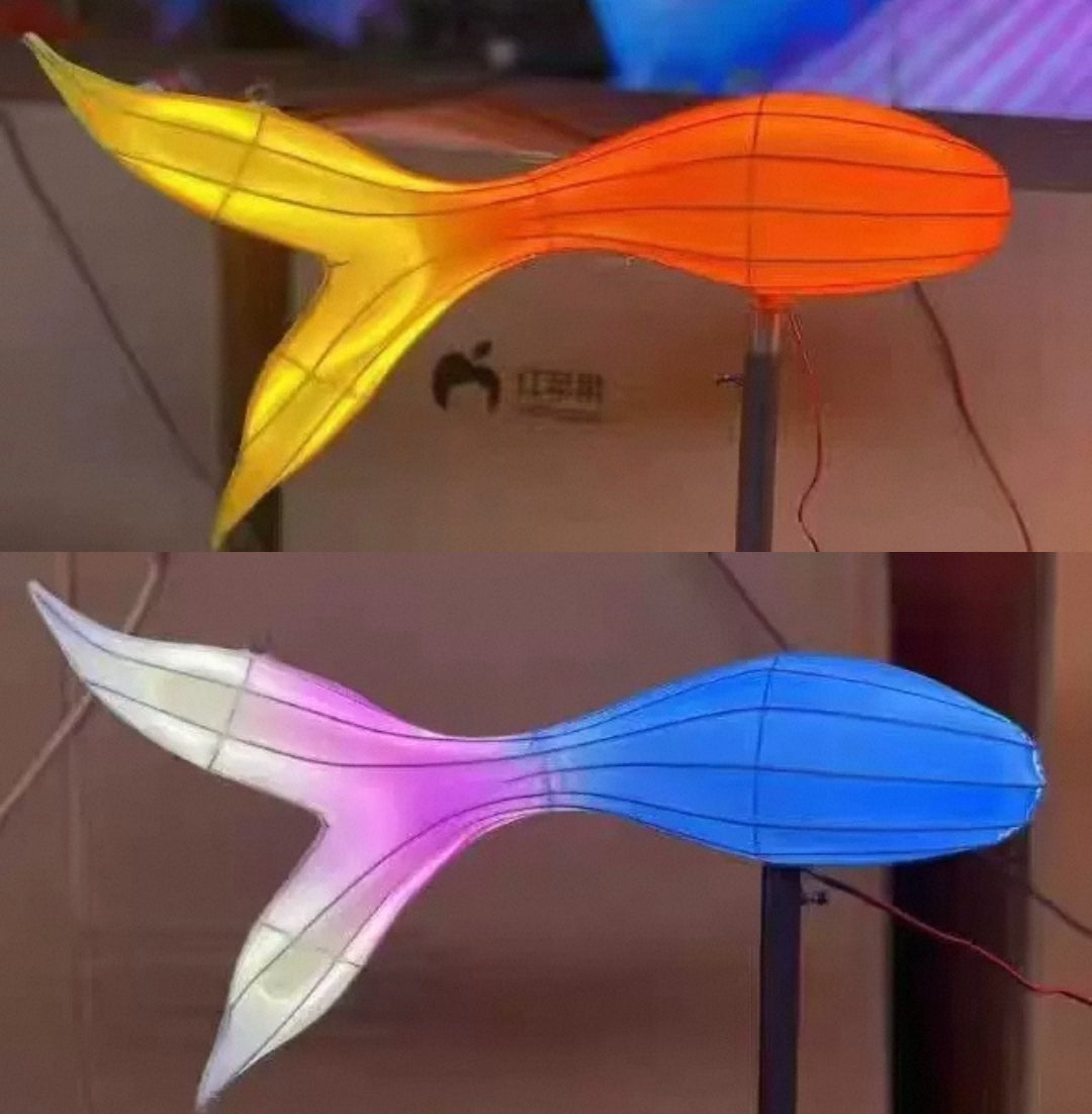 Giant Illuminated Koi Motif Light