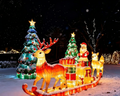 Santa & Reindeer Sleigh Christmas Lanterns